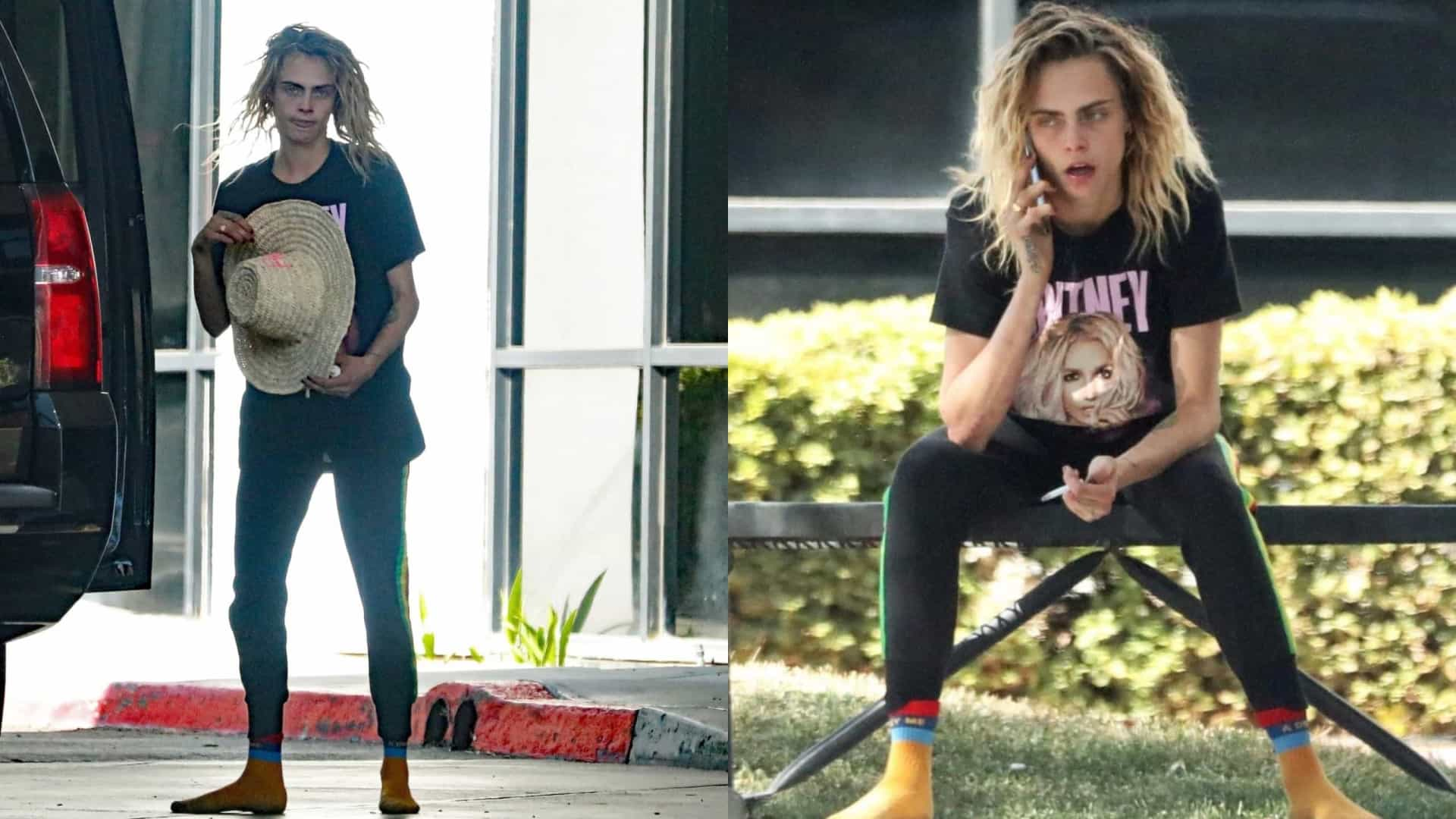 Cara Delevingne é vista agindo de forma descontrolada e familiares